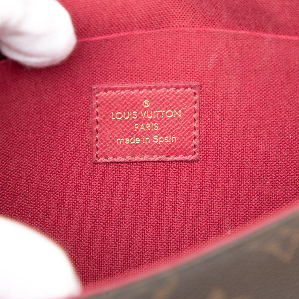 Louis Vuitton B Louis Vuitton Brown Monogram Canvas Fabric Monogram Pochette Felicie Spain