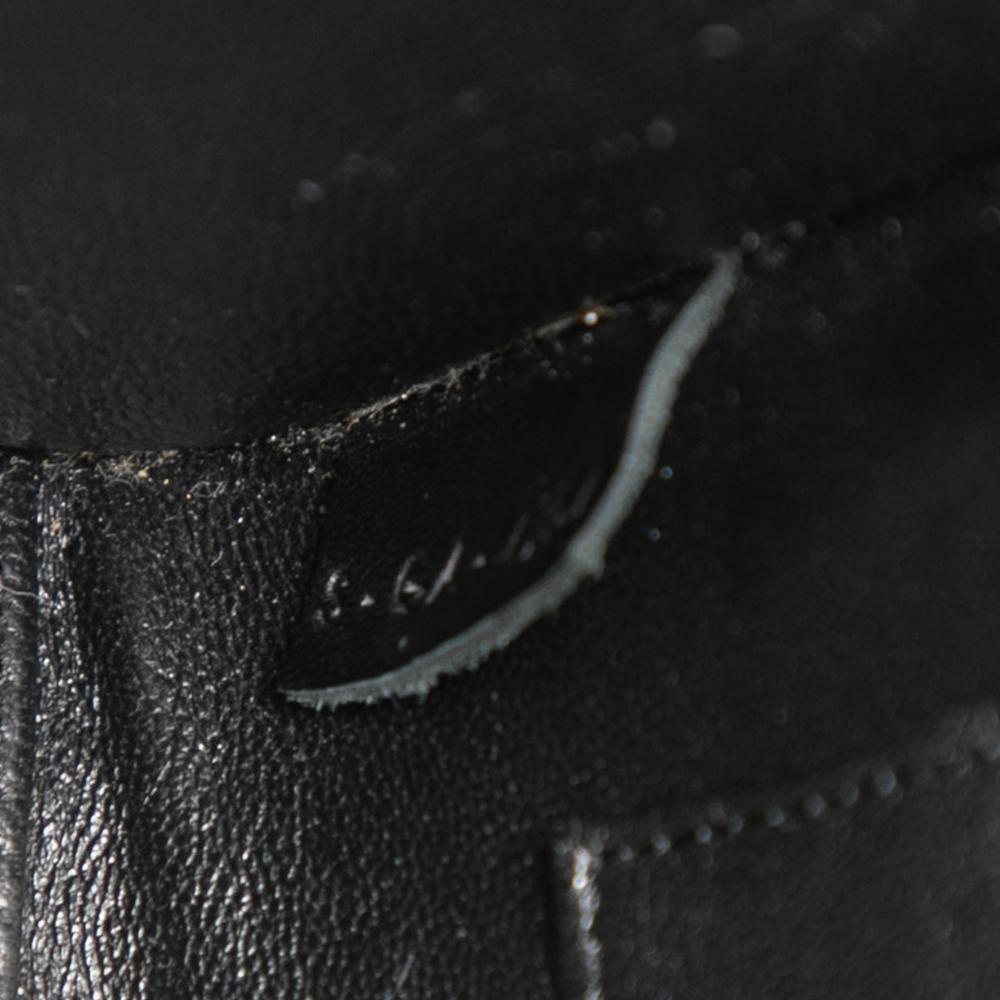 Celine B Celine Brown Light Beige with Black Canvas Fabric Nano Tricolor and Leather Luggage Tote Italy