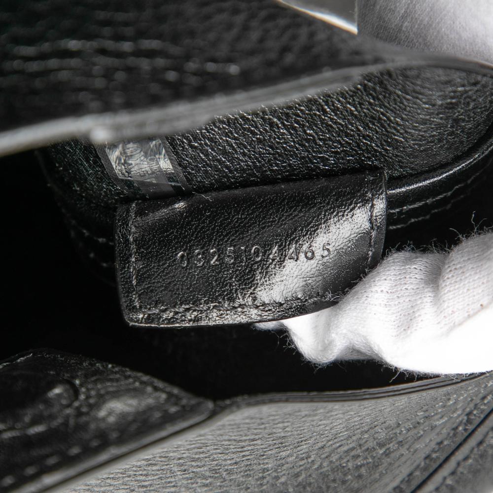 Chloé B Chloé Black Calf Leather Small Grained skin Spin Satchel Italy