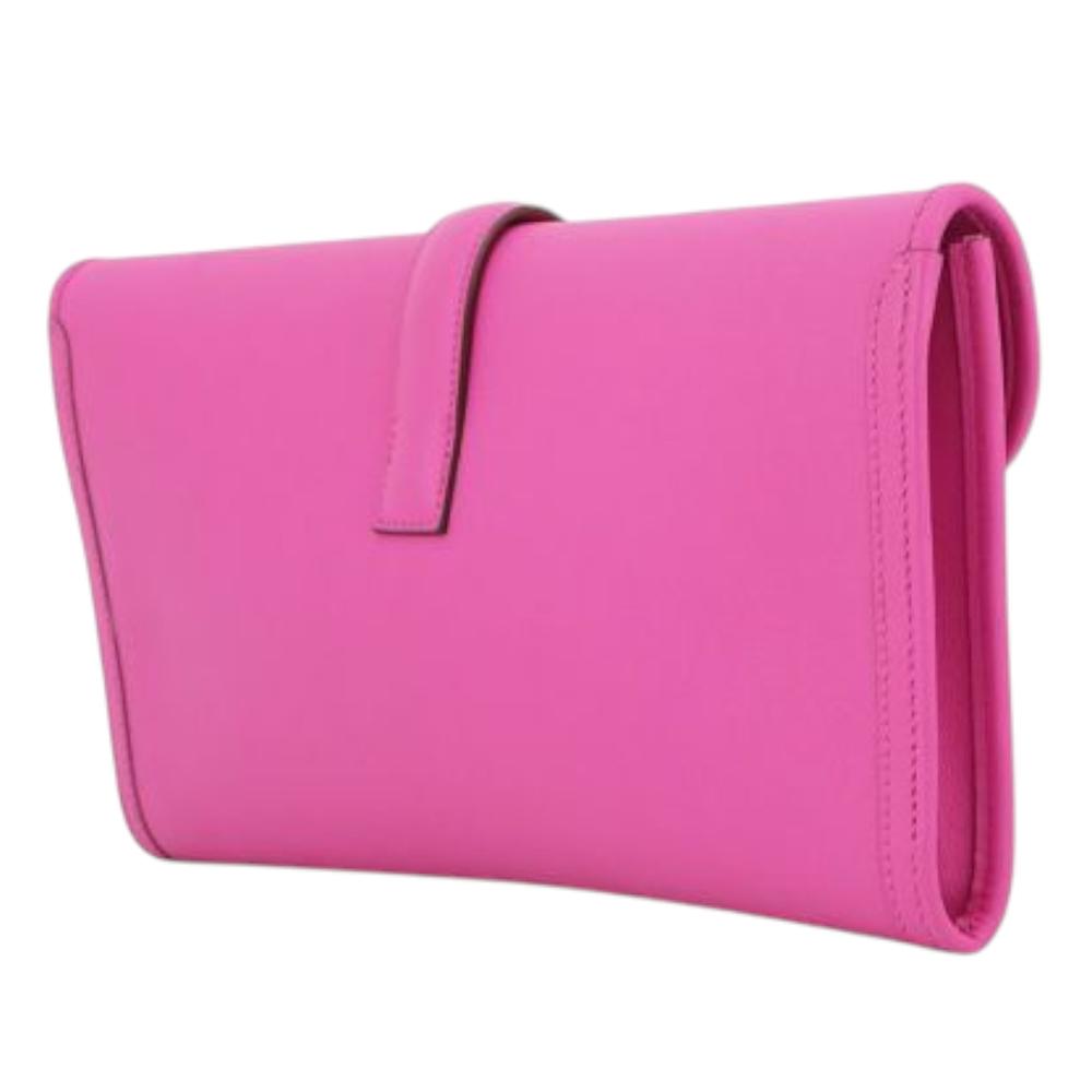 Hermès AB Hermès Pink Hot Pink Calf Leather Swift Jige Elan 29 France