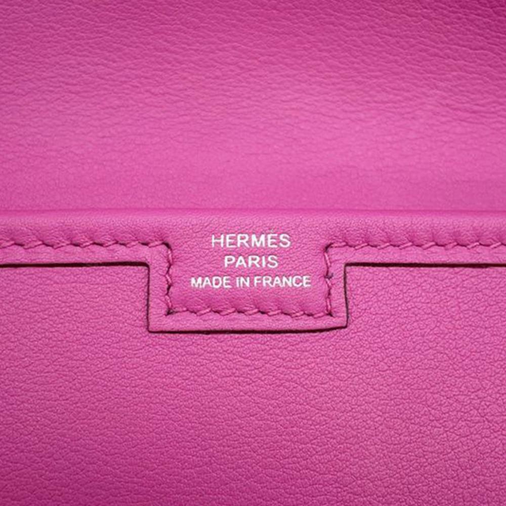Hermès AB Hermès Pink Hot Pink Calf Leather Swift Jige Elan 29 France