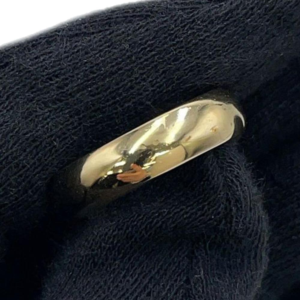 Chanel AB Chanel Pink Gold Plated Metal CC Rhinestones Heart Ring France