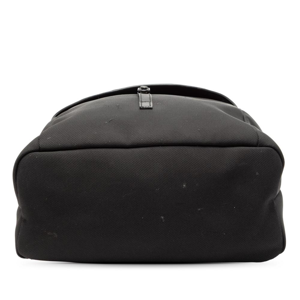 Gucci B Gucci Black Canvas Fabric Techno Web Backpack Italy