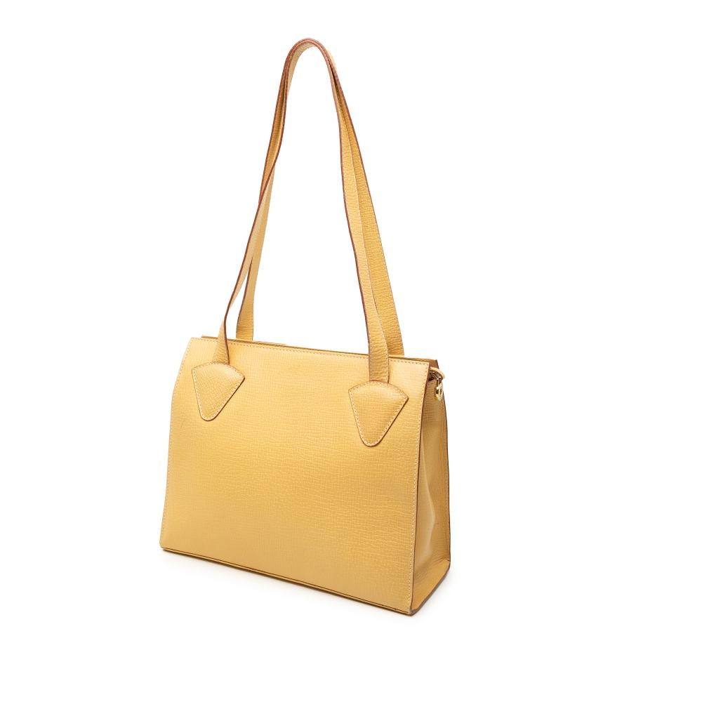 Loewe B LOEWE Yellow Mustard Calf Leather Tote Italy