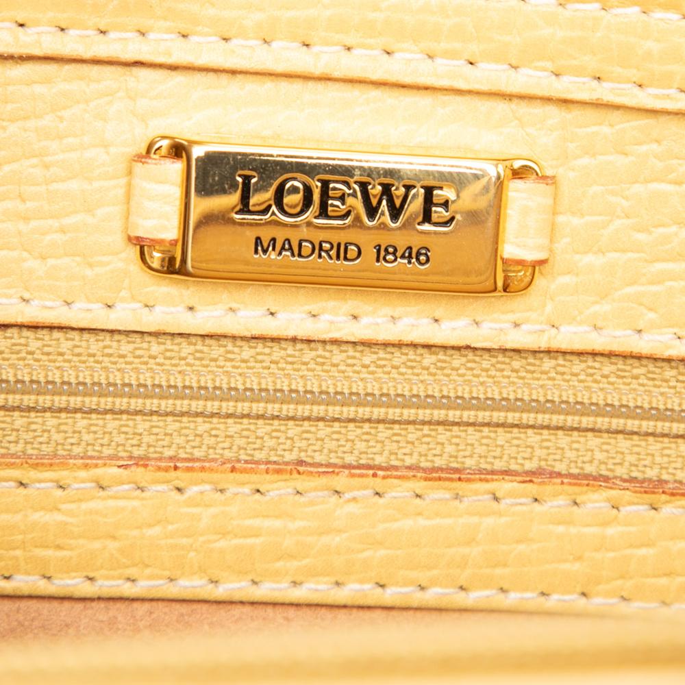 Loewe B LOEWE Yellow Mustard Calf Leather Tote Italy