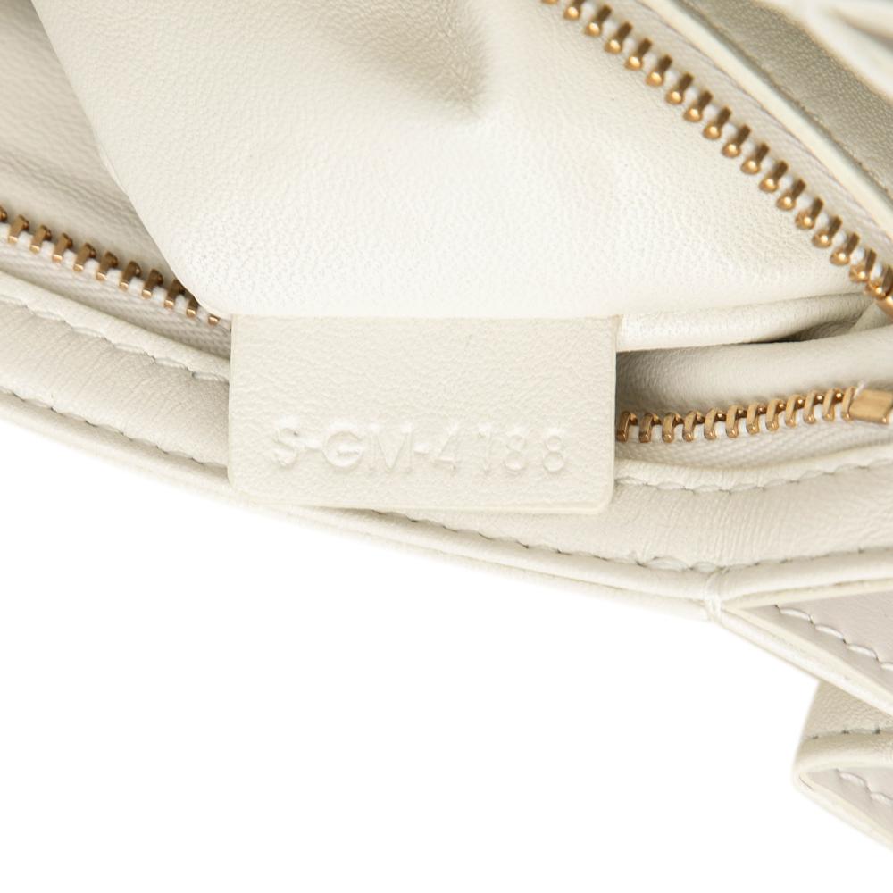 Celine AB Celine White Calf Leather Large Shiny skin Triomphe Crossbody Italy