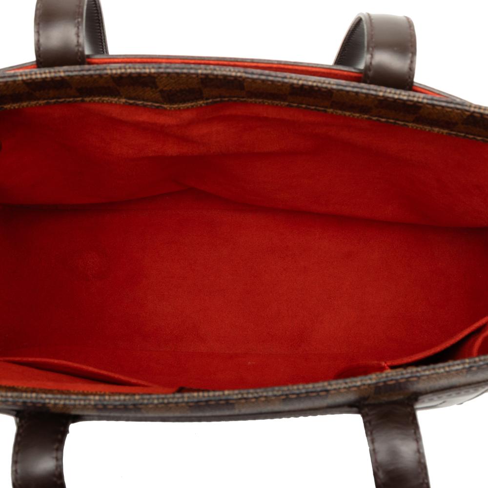 Louis Vuitton B Louis Vuitton Brown Damier Canvas Fabric Damier Ebene Parioli PM France