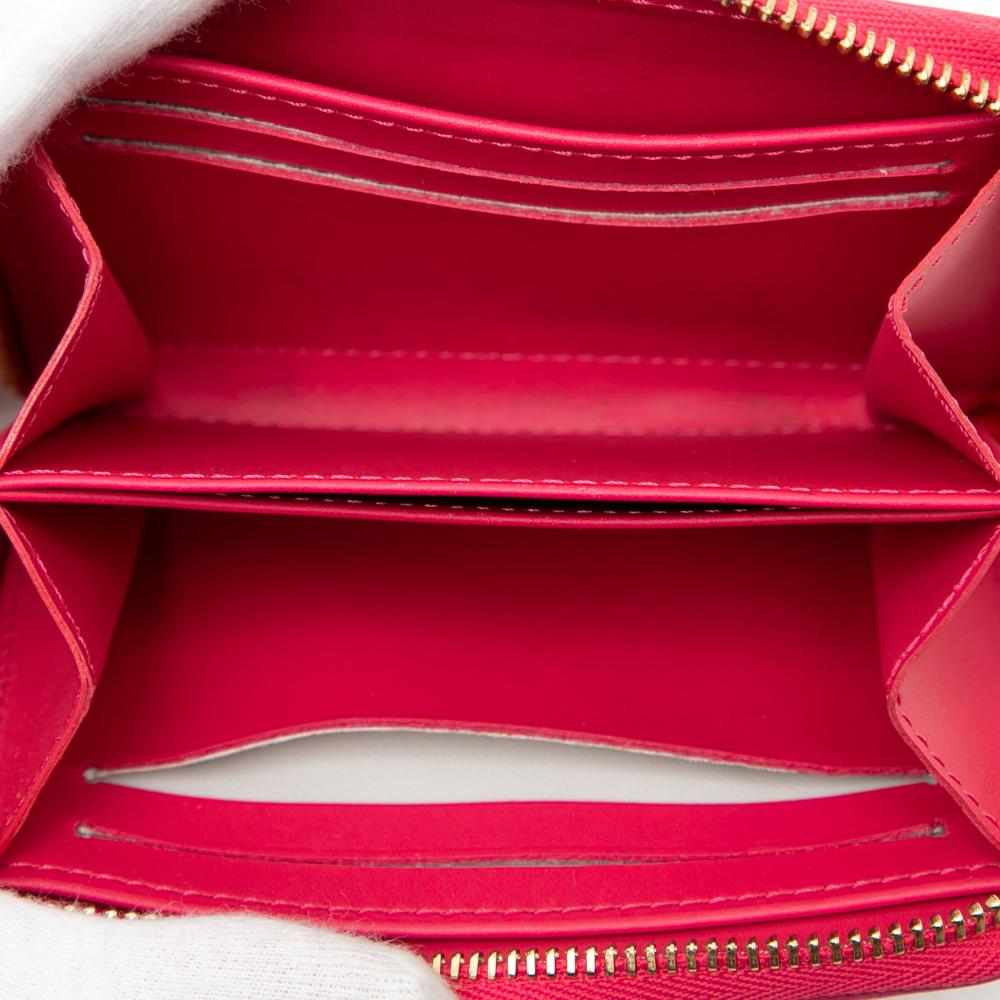 Louis Vuitton B Louis Vuitton Red Vernis Leather Leather Monogram Vernis Zippy Coin Purse France