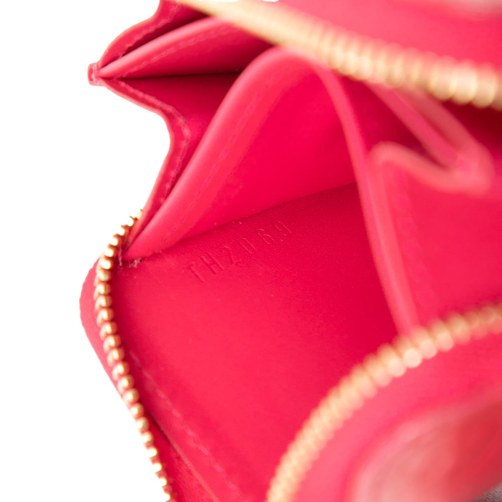 Louis Vuitton B Louis Vuitton Red Vernis Leather Leather Monogram Vernis Zippy Coin Purse France