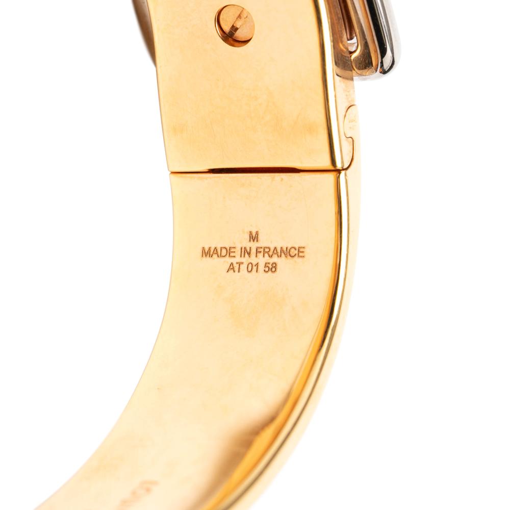 Louis Vuitton B Louis Vuitton Pink Enamel Other Gold Plated Nanogram Confidential Cuff Bracelet M France