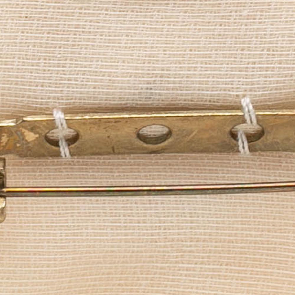 Chanel AB Chanel White Linen Natural Material CC Camellia Brooch France