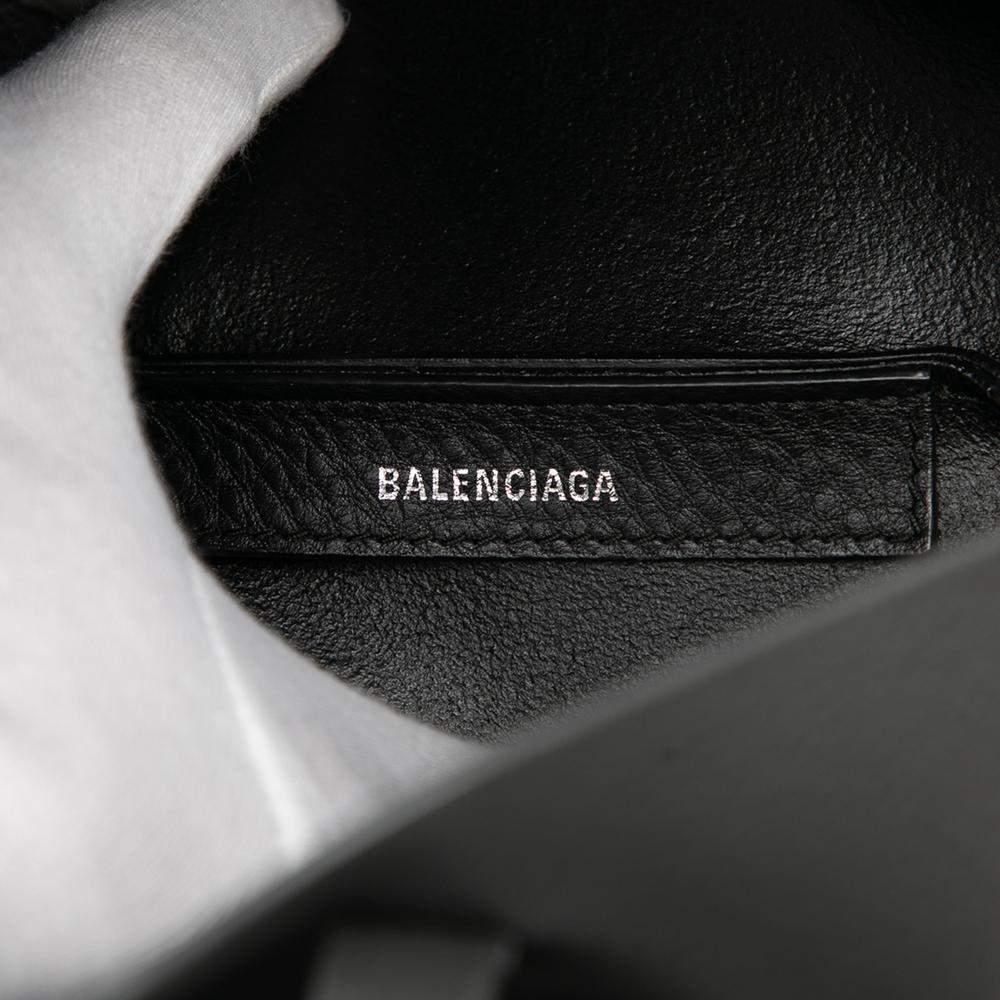 Balenciaga B Balenciaga Gray Dark Gray Calf Leather XS Everyday Tote Italy