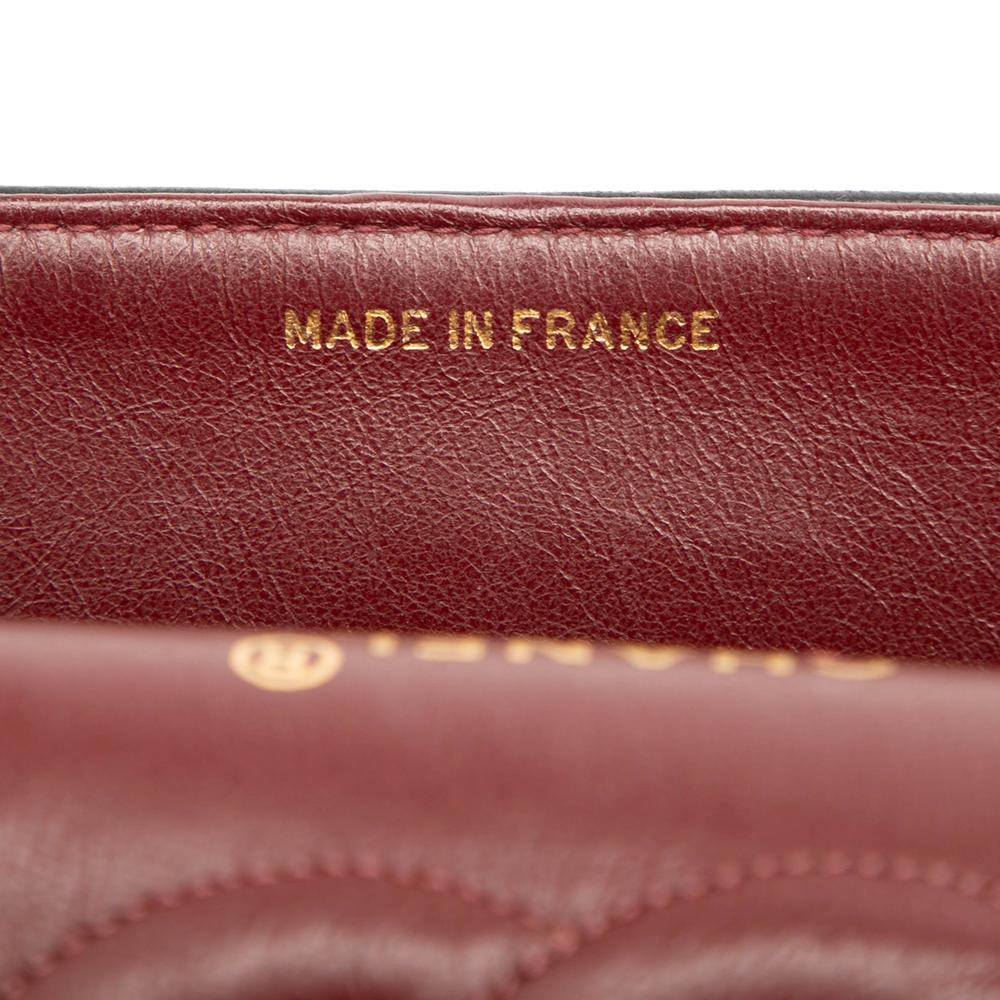 Chanel B Chanel Black Lambskin Leather Leather Medium Classic Lambskin Double Flap France