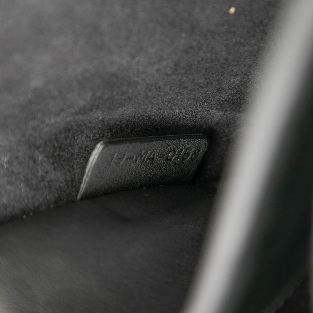 Christian Dior B Dior Black Calf Leather Ultra Matte skin JAdior Chain Flap Italy