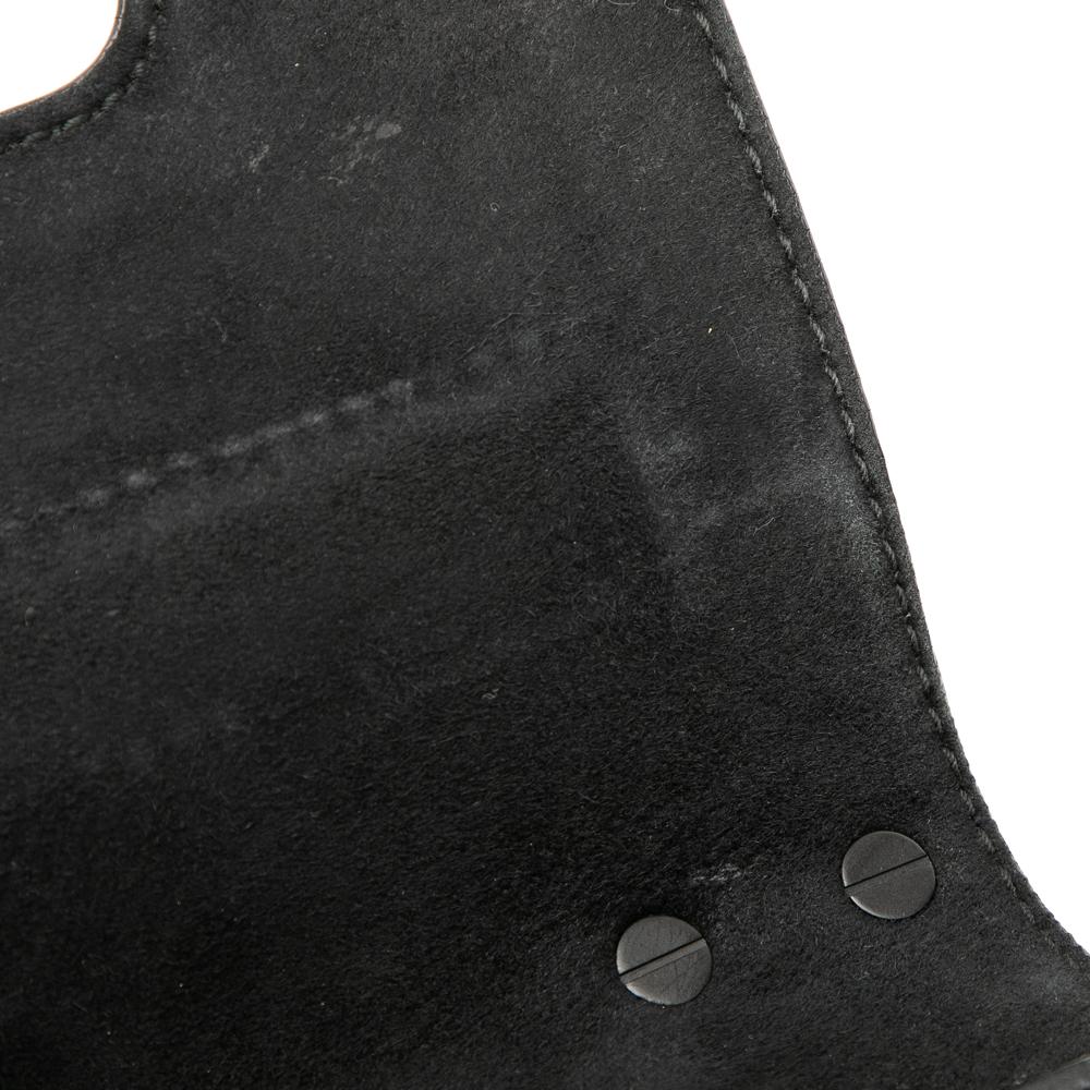 Christian Dior B Dior Black Calf Leather Ultra Matte skin JAdior Chain Flap Italy