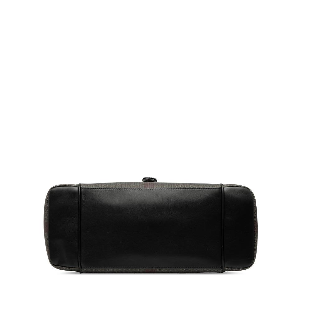 Burberry B Burberry Brown Light Brown Canvas Fabric Mega Check Diaper Bag China