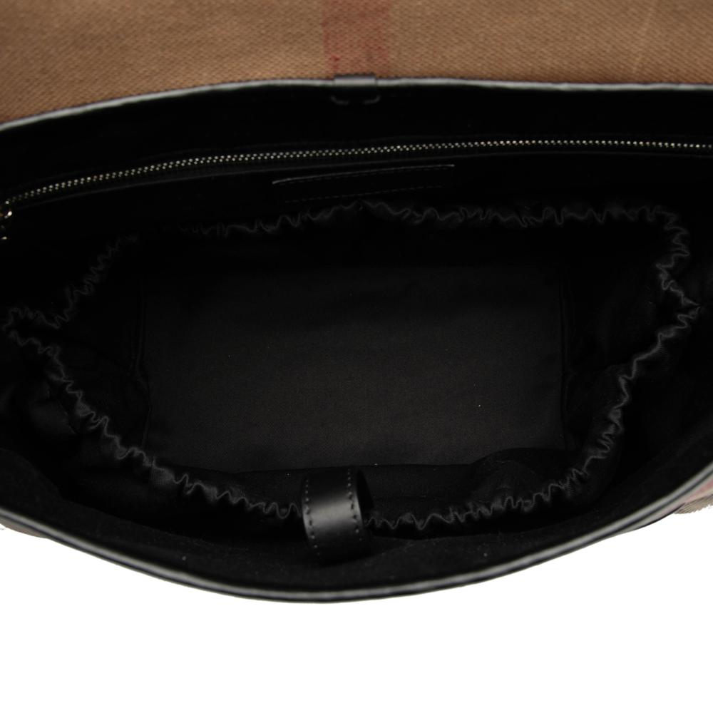 Burberry B Burberry Brown Light Brown Canvas Fabric Mega Check Diaper Bag China