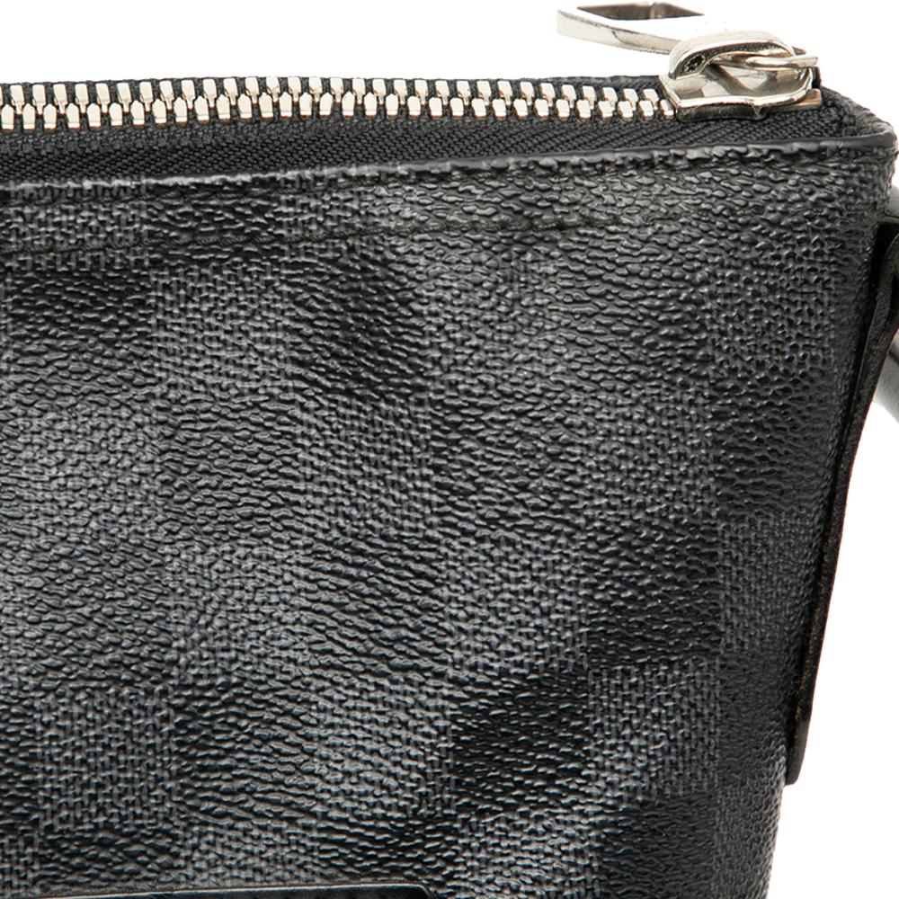 Louis Vuitton B Louis Vuitton Black Damier Canvas Fabric Damier Graphite Mick MM France