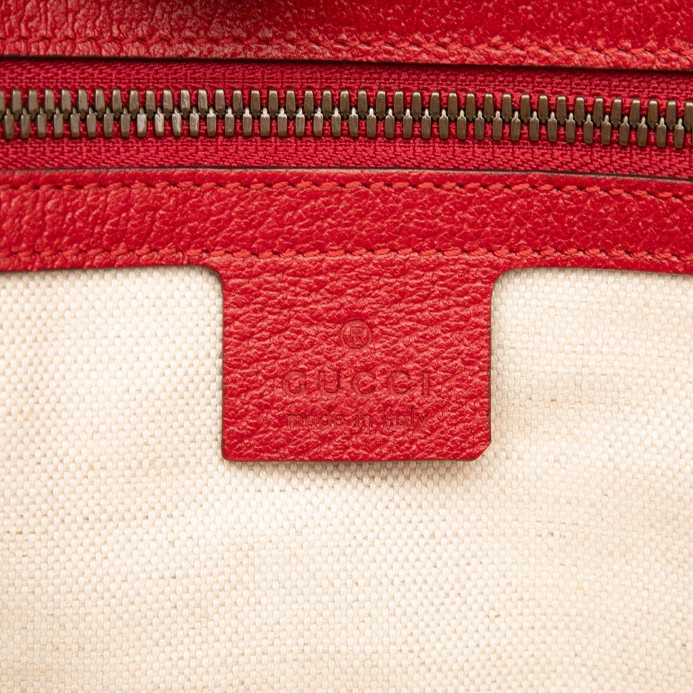 Gucci B Gucci Brown Beige Coated Canvas Fabric GG Supreme Web Bosco Satchel Italy