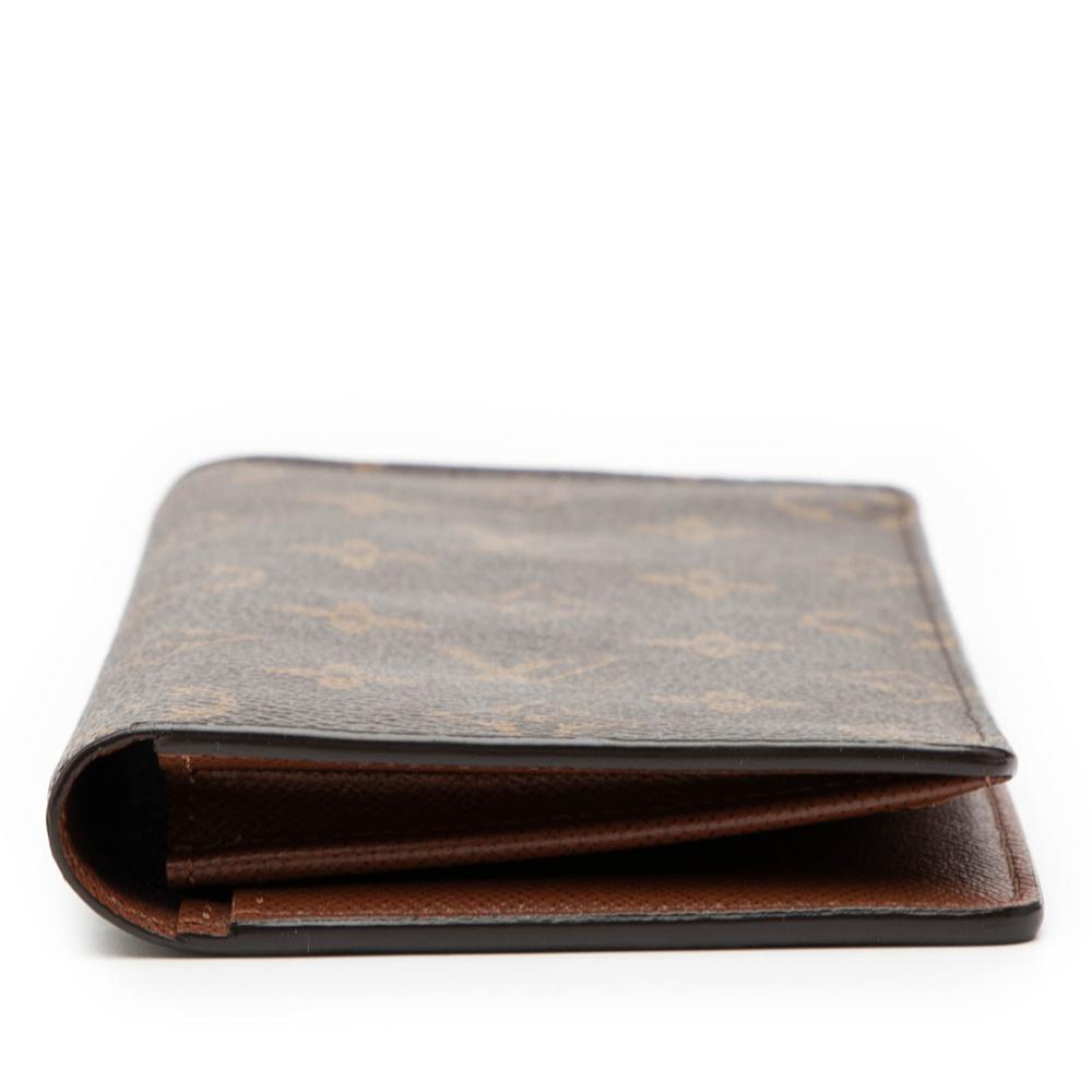 Louis Vuitton AB Louis Vuitton Brown Monogram Canvas Fabric Monogram Brazza Wallet France
