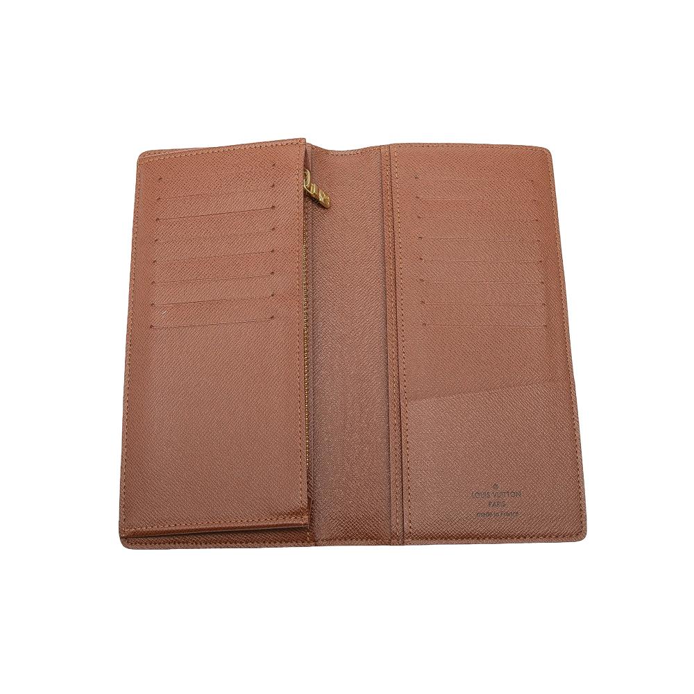 Louis Vuitton AB Louis Vuitton Brown Monogram Canvas Fabric Monogram Brazza Wallet France