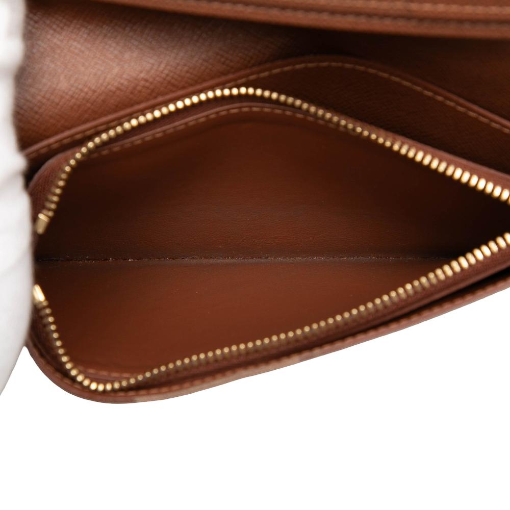 Louis Vuitton AB Louis Vuitton Brown Monogram Canvas Fabric Monogram Brazza Wallet France