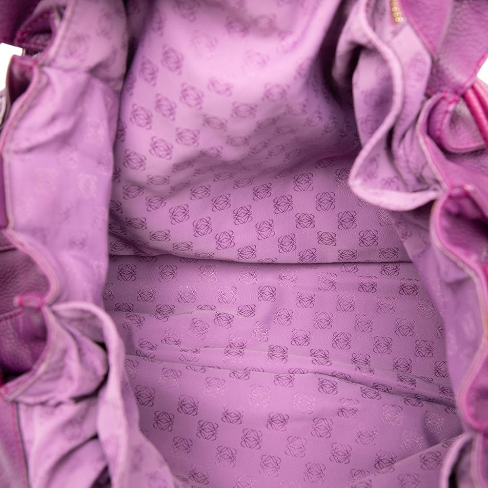 Loewe B LOEWE Purple Dark Purple Calf Leather skin Flamenco Tassel 36 Spain