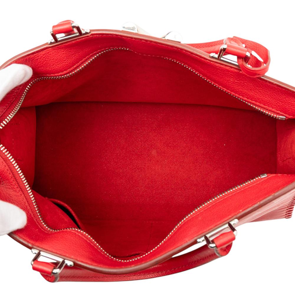 Louis Vuitton B Louis Vuitton Red Calf Leather Monogram Very Very Zipped France