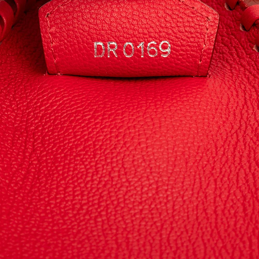 Louis Vuitton B Louis Vuitton Red Calf Leather Monogram Very Very Zipped France