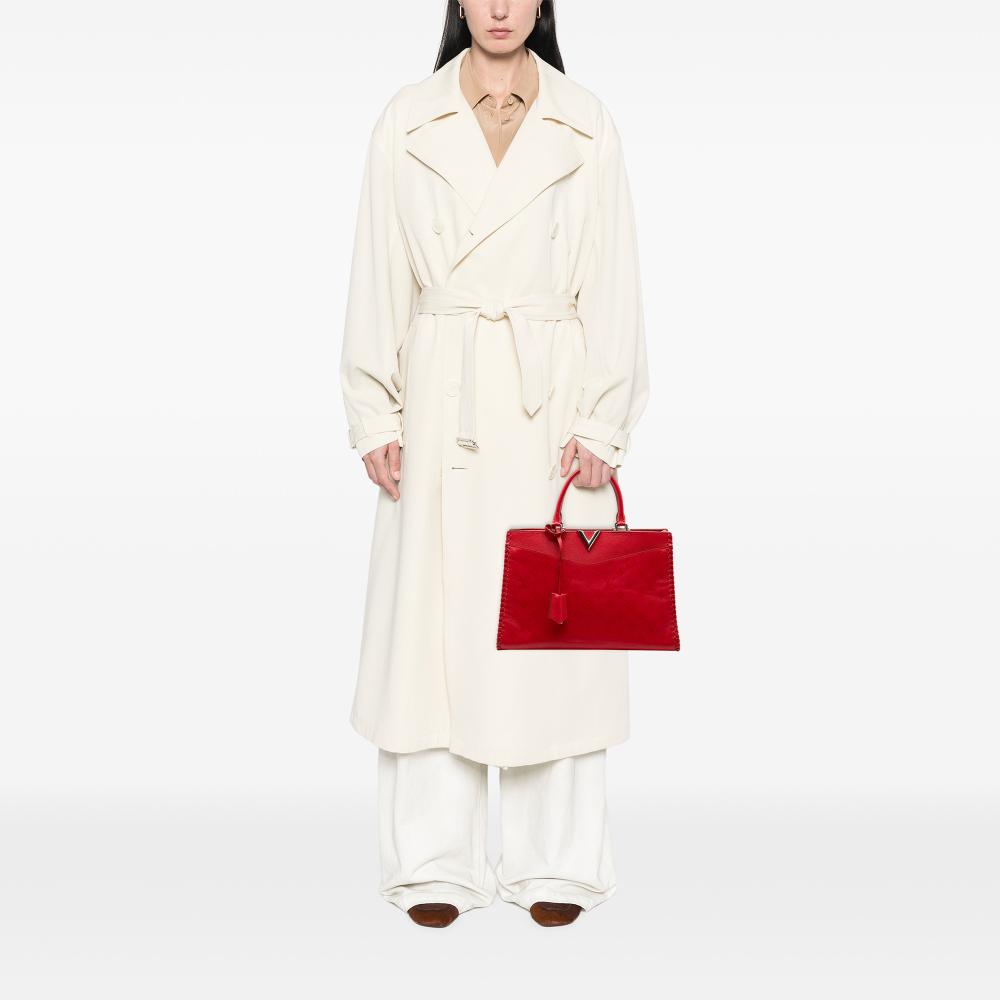 Louis Vuitton B Louis Vuitton Red Calf Leather Monogram Very Very Zipped France