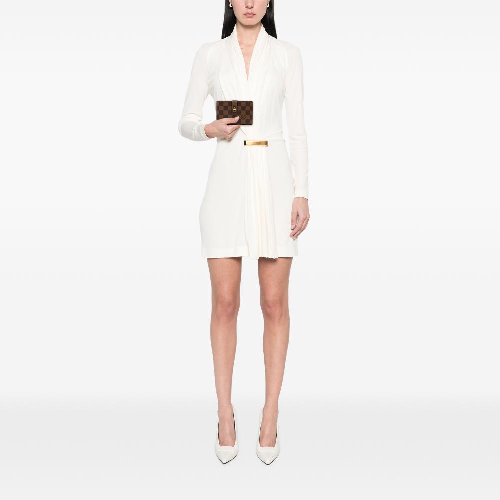 Louis Vuitton B Louis Vuitton Brown Damier Canvas Fabric Damier Ebene French Purse Wallet France