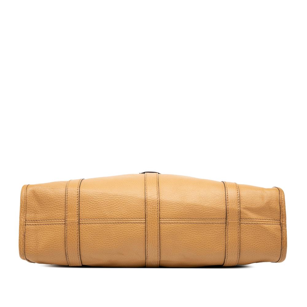 Gucci AB Gucci Brown Beige Calf Leather skin Jackie Bardot Shoulder bag Italy