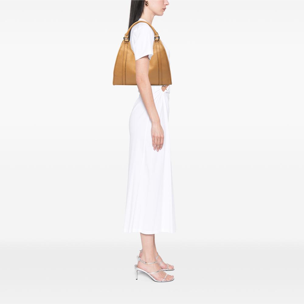 Gucci AB Gucci Brown Beige Calf Leather skin Jackie Bardot Shoulder bag Italy