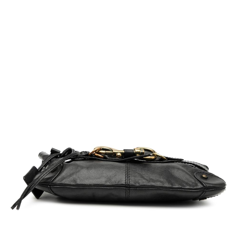 Chloé B Chloé Black Calf Leather Kerala Shoulder Bag Romania