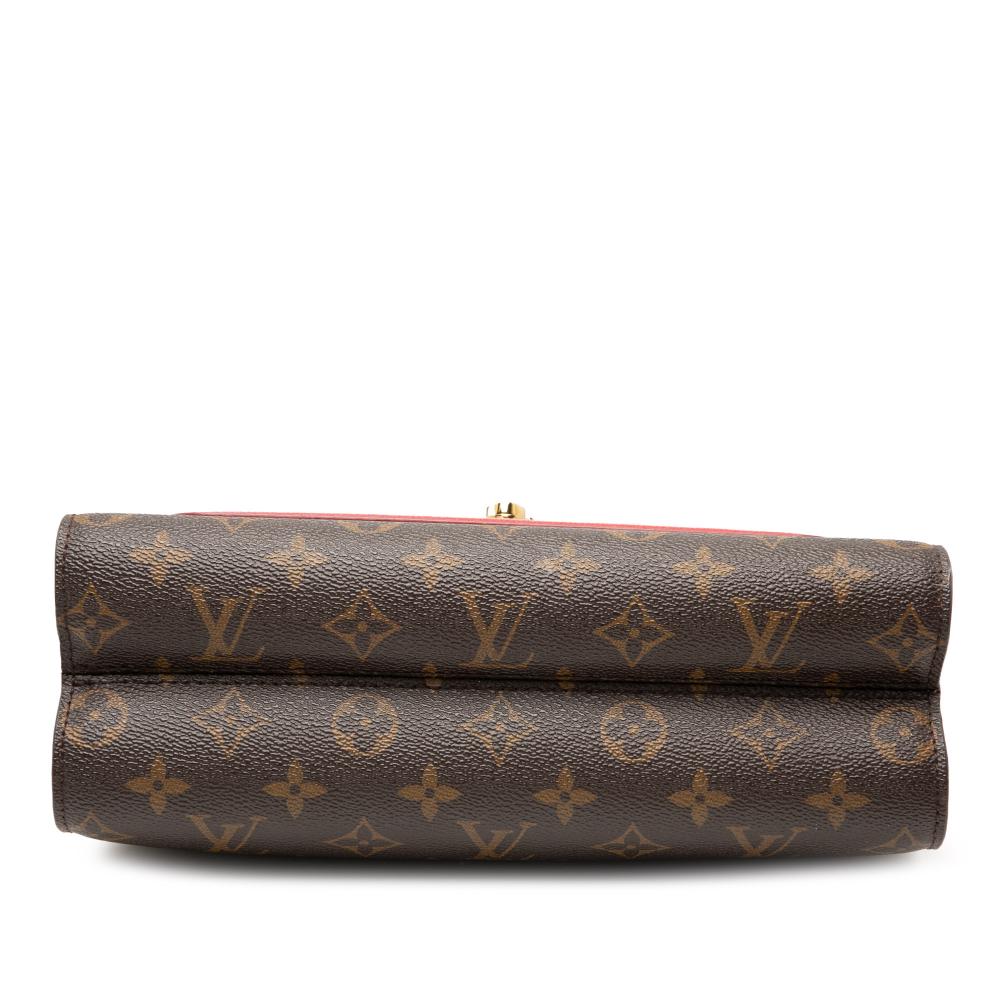 Louis Vuitton AB Louis Vuitton Brown with Red Monogram Canvas Fabric Monogram Victoire France