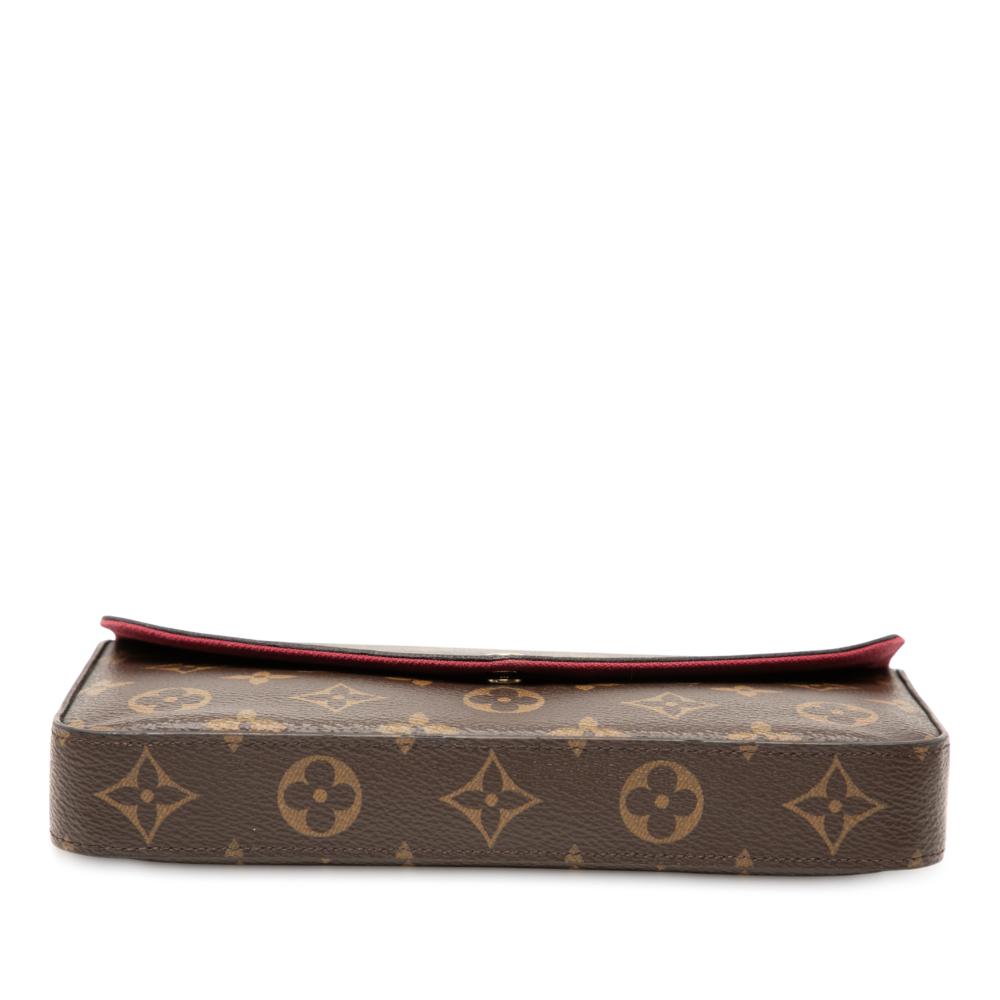 Louis Vuitton B Louis Vuitton Brown Monogram Canvas Fabric Monogram Pochette Felicie France