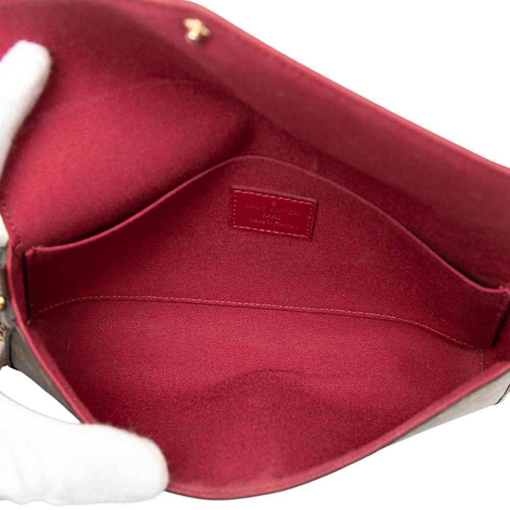 Louis Vuitton B Louis Vuitton Brown Monogram Canvas Fabric Monogram Pochette Felicie France