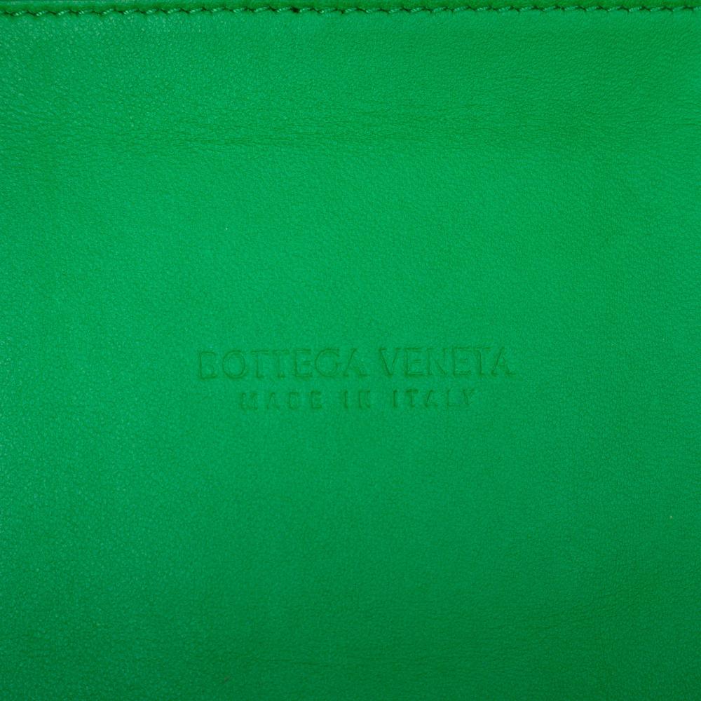 Bottega Veneta B Bottega Veneta Green Dark Green Nappa Leather Leather Small Nappa Maxi Intrecciato Arco Tote Italy