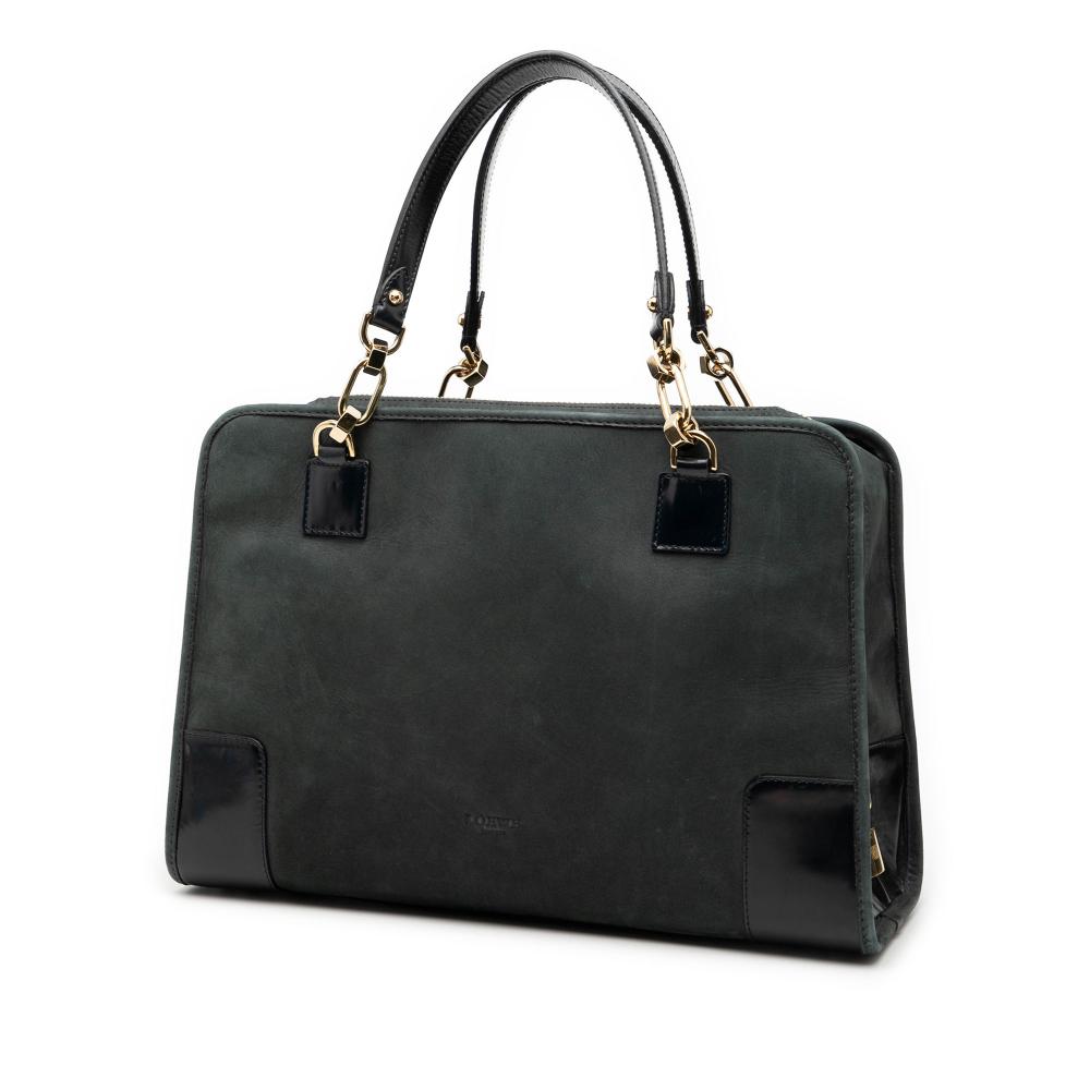 Loewe B LOEWE Black Suede Leather Amazona 35 Spain