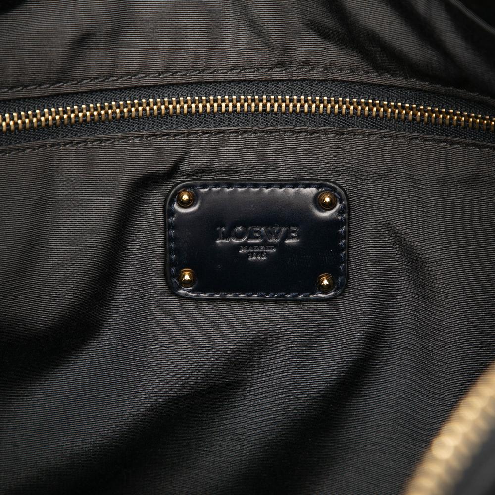 Loewe B LOEWE Black Suede Leather Amazona 35 Spain