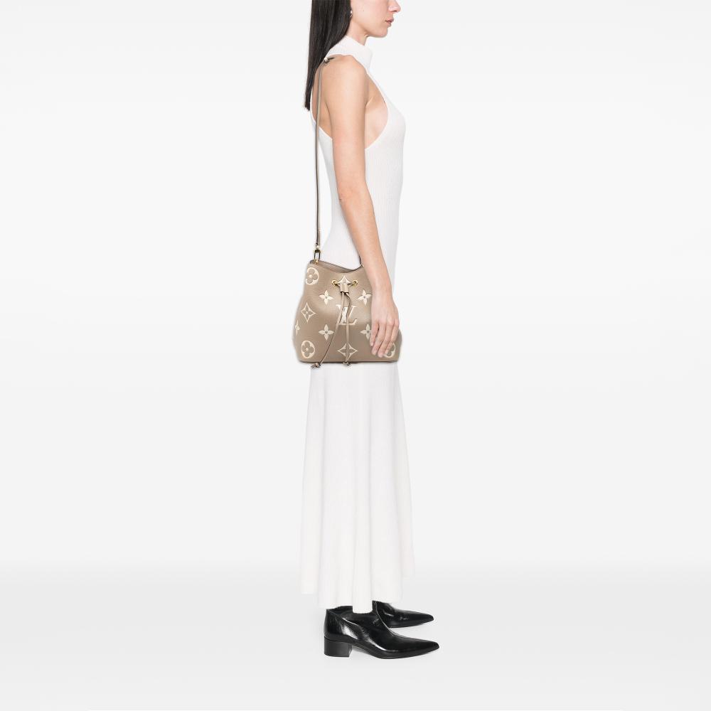 Louis Vuitton Brown Monogram Giant Bicolor Empreinte Neonoe MM France