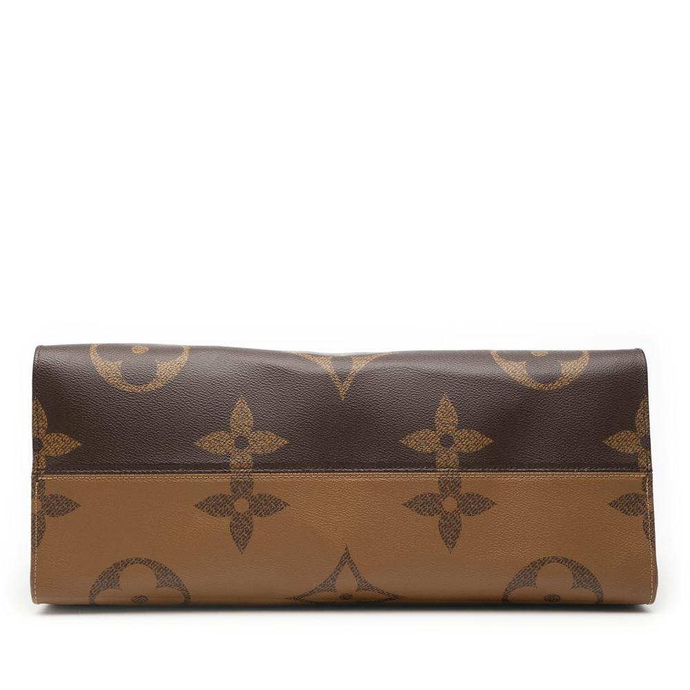 Louis Vuitton B Louis Vuitton Brown Monogram Canvas Fabric Monogram Reverse Giant OnTheGo GM France