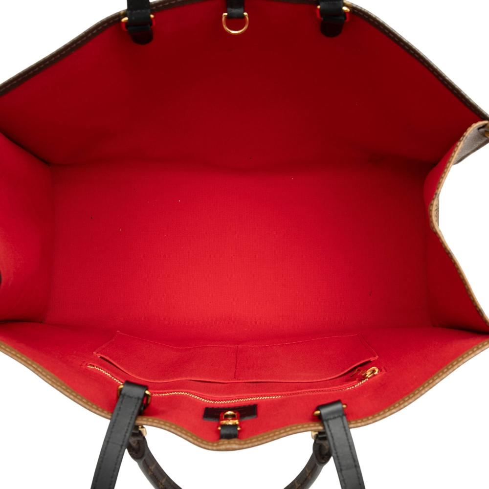 Louis Vuitton B Louis Vuitton Brown Monogram Canvas Fabric Monogram Reverse Giant OnTheGo GM France