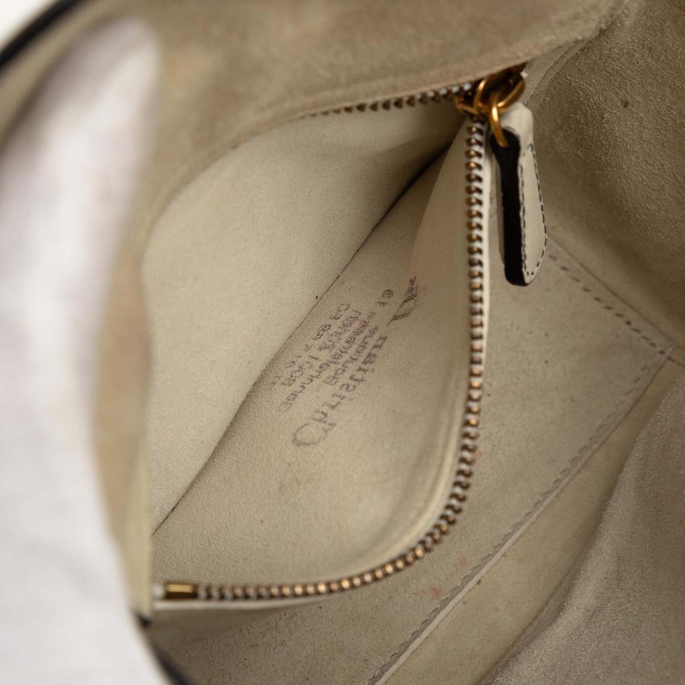 Christian Dior B Dior White Off White Calf Leather DiorAmour Niki De Saint Phalle Mini skin Lady Dior Italy