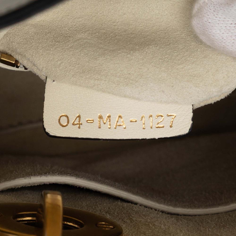 Christian Dior B Dior White Off White Calf Leather DiorAmour Niki De Saint Phalle Mini skin Lady Dior Italy