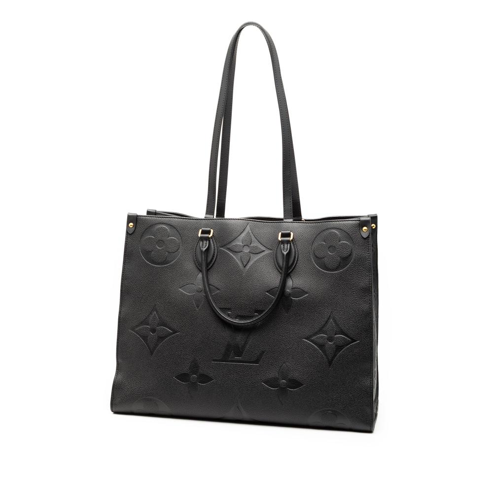 Louis Vuitton AB Louis Vuitton Black Monogram Empreinte Leather Onthego MM France