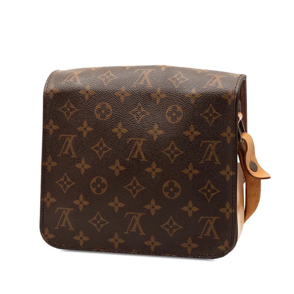 Louis Vuitton B Louis Vuitton Brown Monogram Canvas Fabric Monogram Cartouchiere MM France