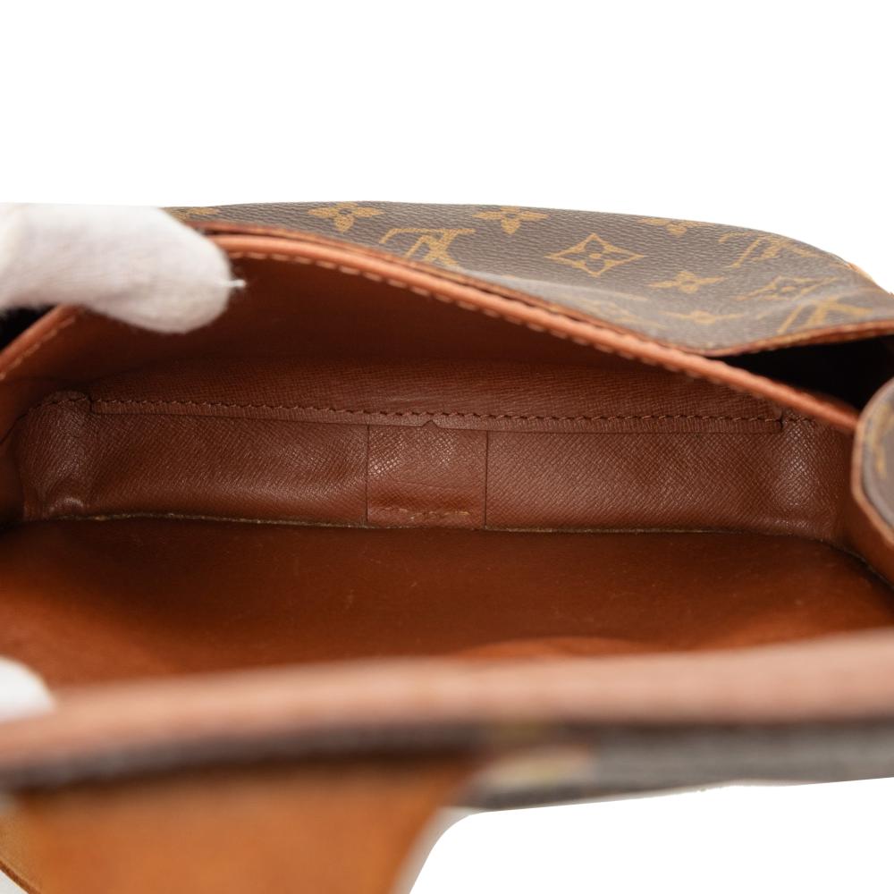 Louis Vuitton B Louis Vuitton Brown Monogram Canvas Fabric Monogram Cartouchiere MM France