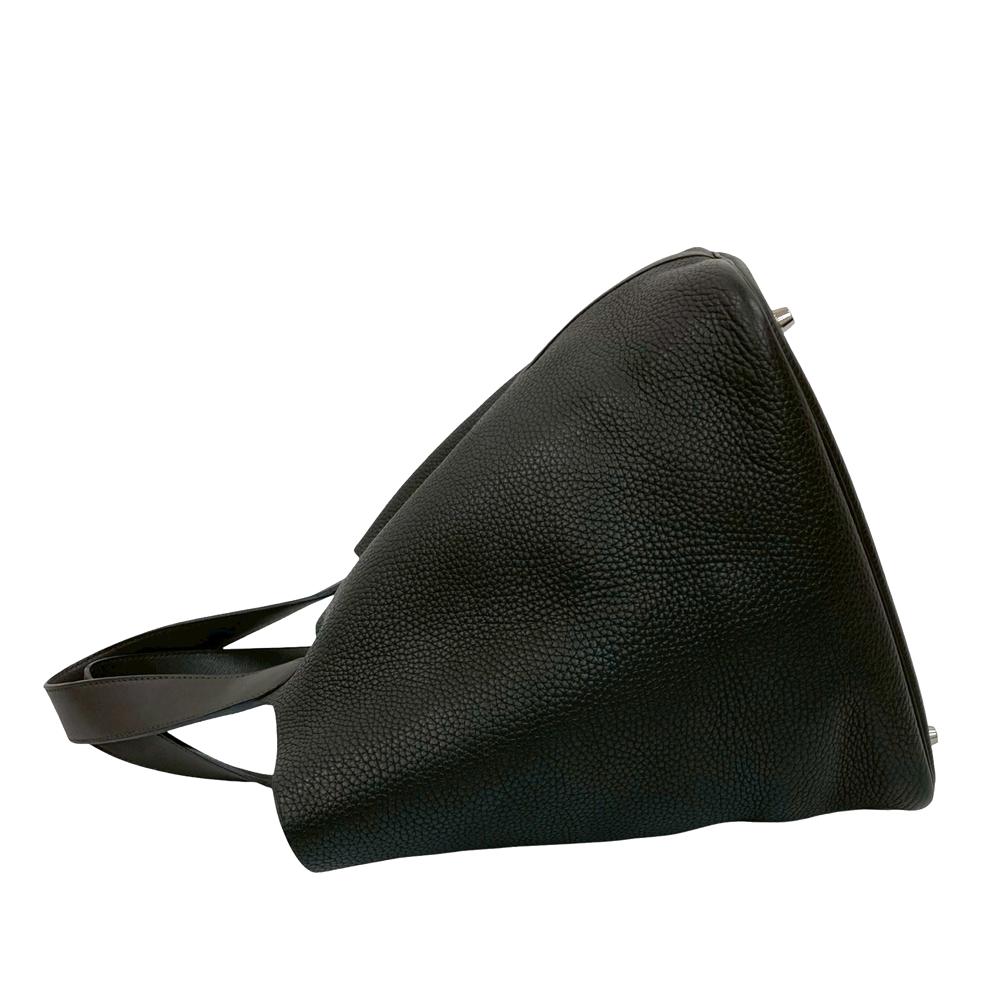 Hermès AB Hermès Gray Charcoal Calf Leather Clemence and Swift Picotin Lock 22 Touch France