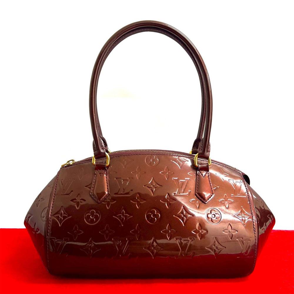 Louis Vuitton AB Louis Vuitton Red Vernis Leather Leather Monogram Vernis Sherwood PM France
